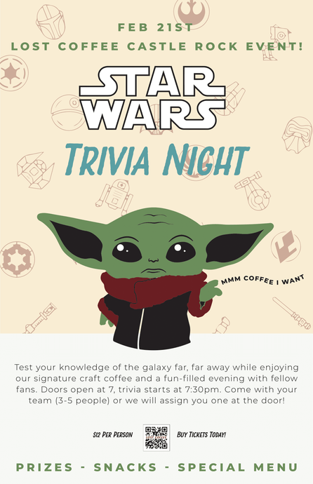 February 21st: Star Wars Trivia Night